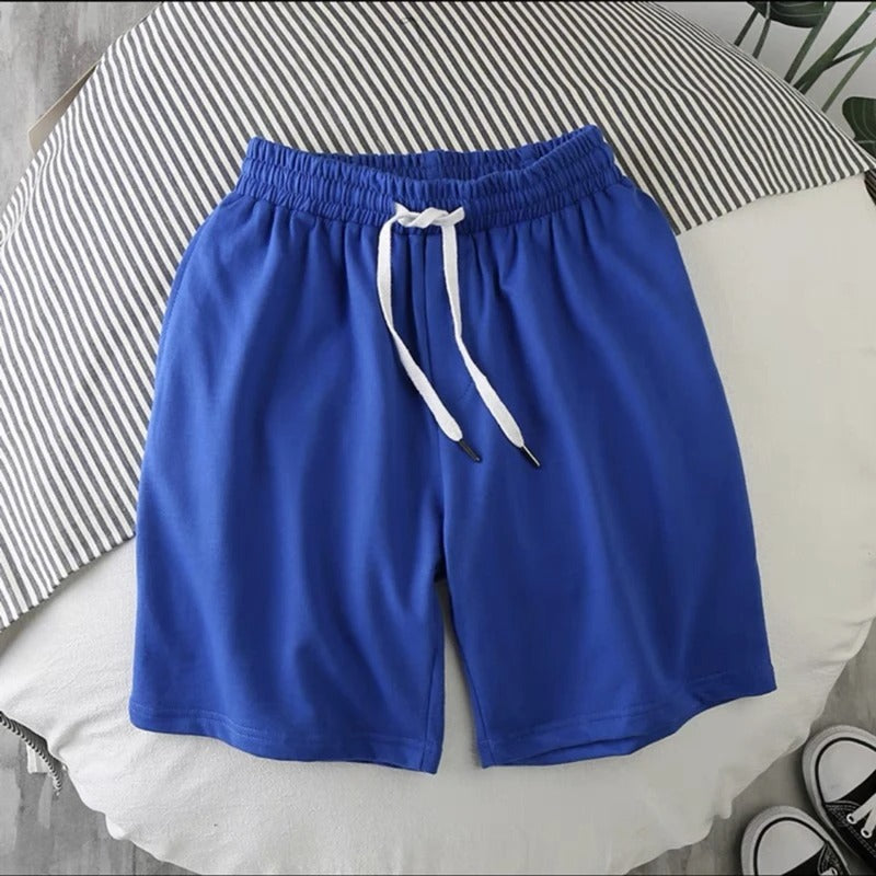 Breathable & lightweight men's leisure shorts for sports & everyday wear – Kiano-Blue-L-Nora Luxe