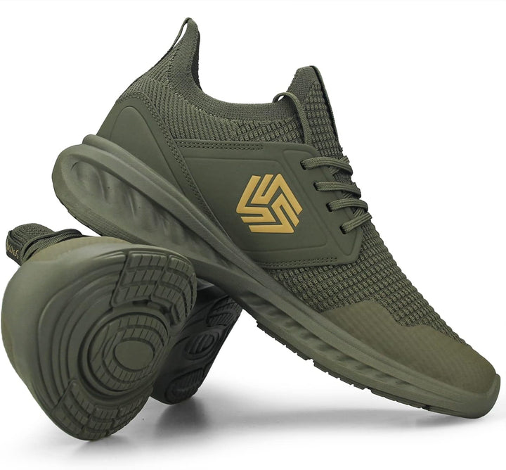 Breathable Men's Running Shoes - FlexiFit-Black-7.0-Nora Luxe