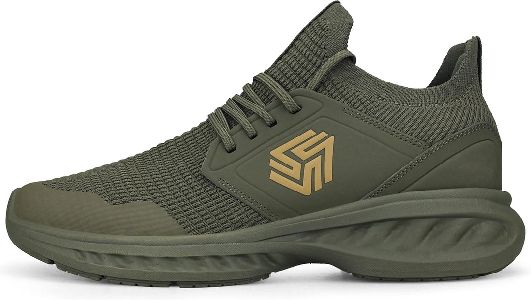Breathable Men's Running Shoes - FlexiFit-Black-7.0-Nora Luxe