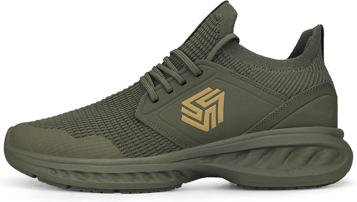 Breathable Men's Running Shoes - FlexiFit-Black-7.0-Nora Luxe
