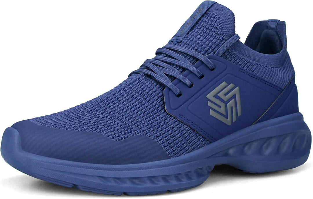 Breathable Men's Running Shoes - FlexiFit-Black-7.0-Nora Luxe