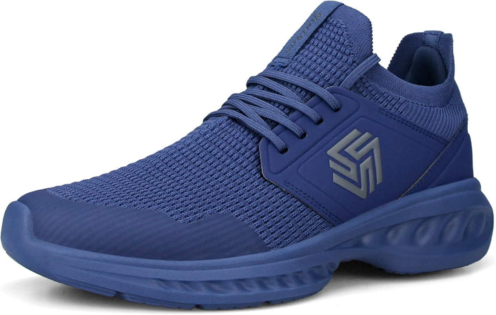 Breathable Men's Running Shoes - FlexiFit-Black-7.0-Nora Luxe