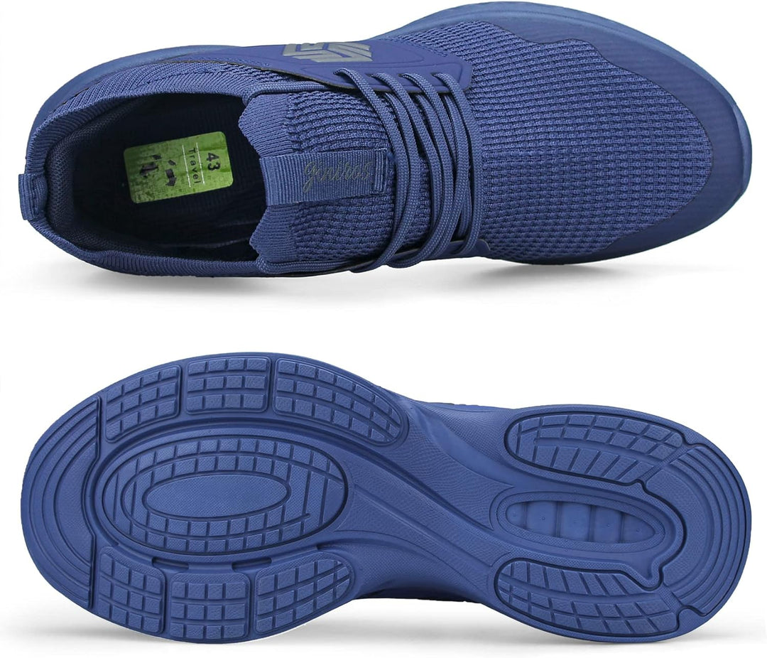 Breathable Men's Running Shoes - FlexiFit-Black-7.0-Nora Luxe