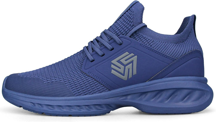 Breathable Men's Running Shoes - FlexiFit-Black-7.0-Nora Luxe