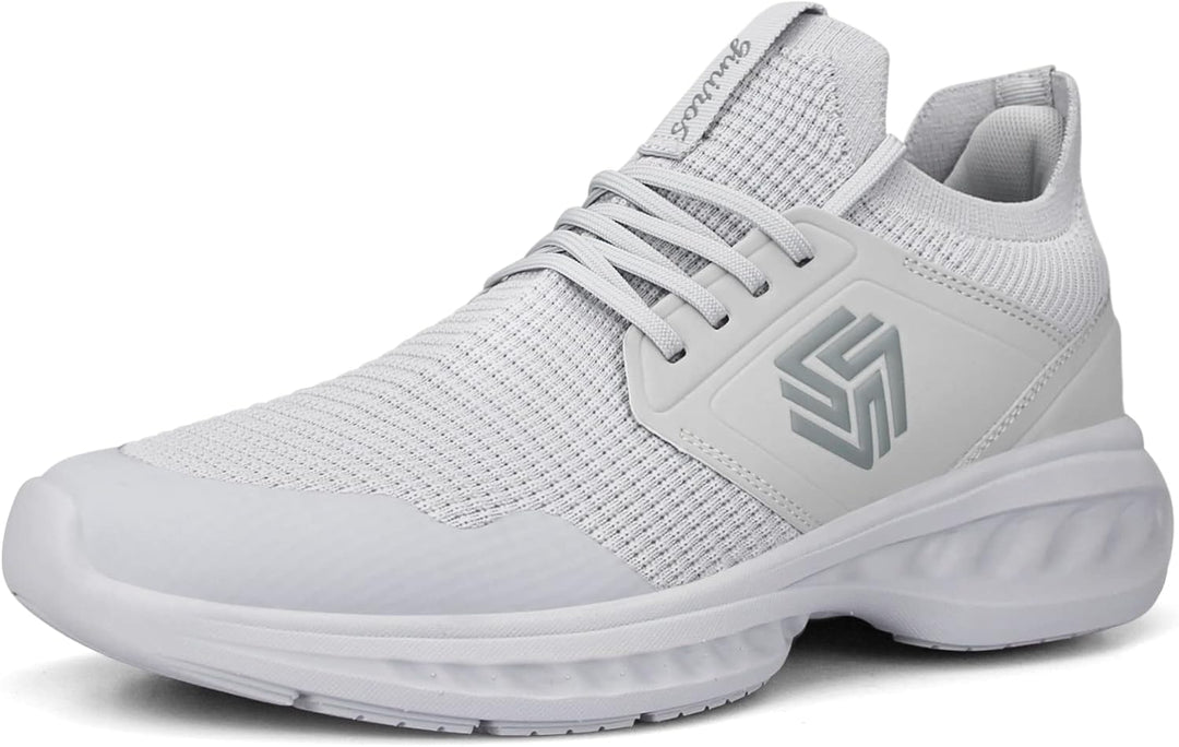 Breathable Men's Running Shoes - FlexiFit-Black-7.0-Nora Luxe