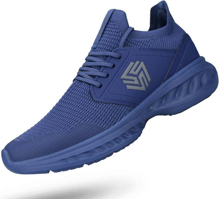 Breathable Men's Running Shoes - FlexiFit-Dark Blue-7.0-Nora Luxe