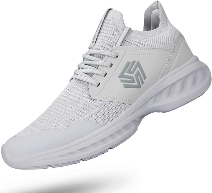 Breathable Men's Running Shoes - FlexiFit-Light Gray-7.0-Nora Luxe