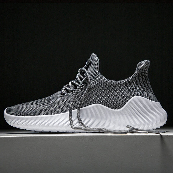 Breathable men's running sneakers with mesh upper – Niko-Black-6-Nora Luxe