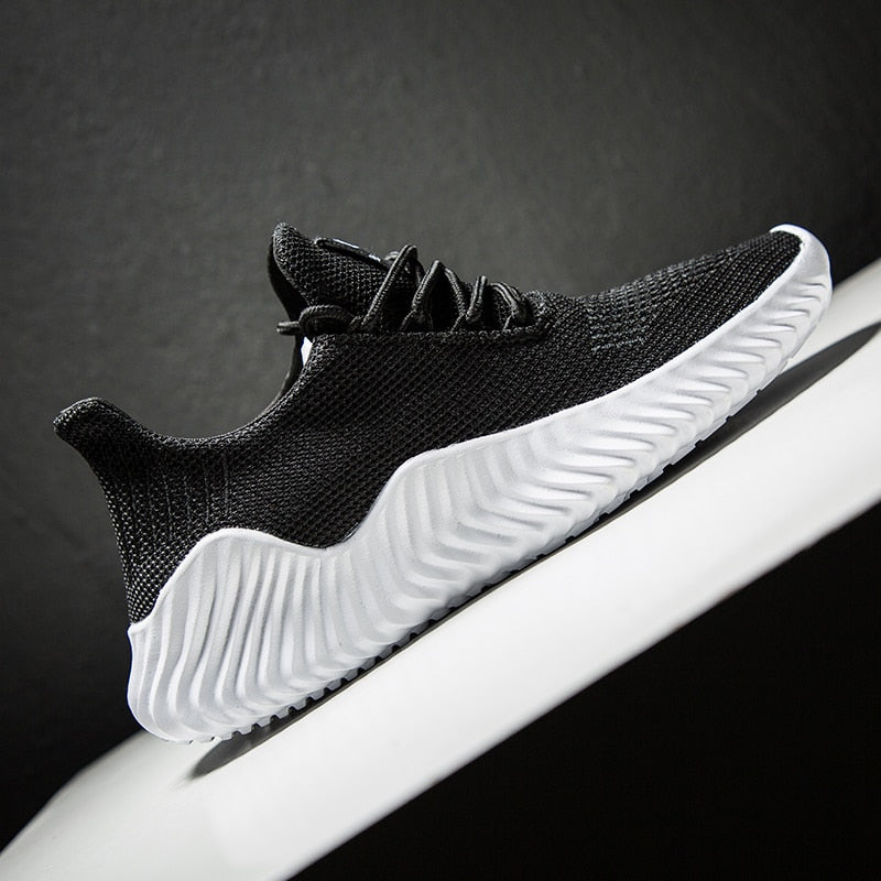 Breathable men's running sneakers with mesh upper – Niko-Black-6-Nora Luxe