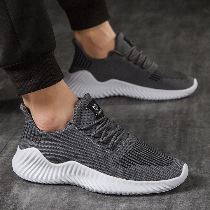Breathable men's running sneakers with mesh upper – Niko-Black-6-Nora Luxe