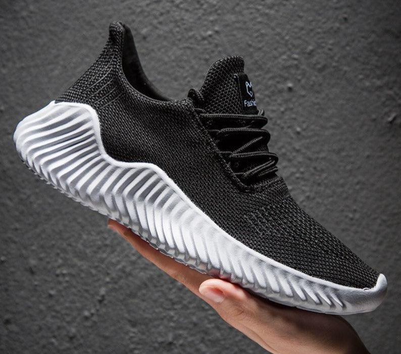 Breathable men's running sneakers with mesh upper – Niko-Black-6-Nora Luxe