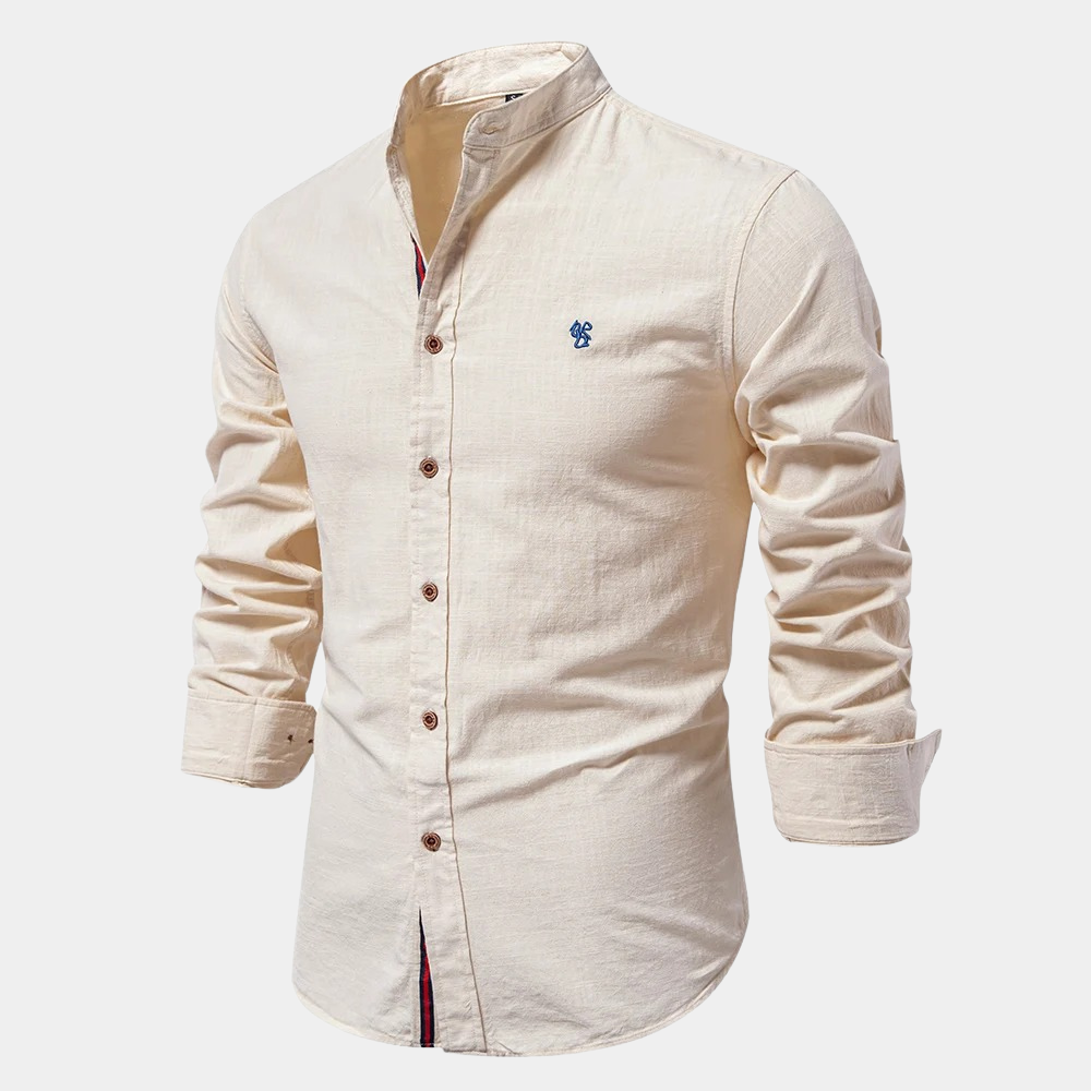 Breathable men's shirt for summer - Noah-Yellow-S-Nora Luxe