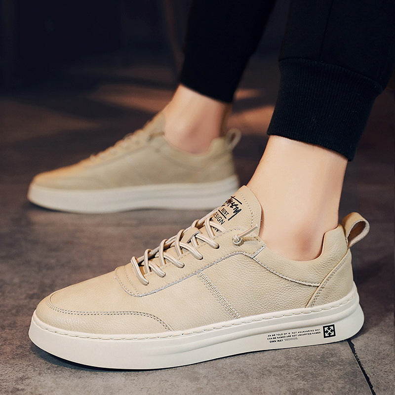 Breathable Men's Sneakers - Timo-Khaki-5.5-Nora Luxe