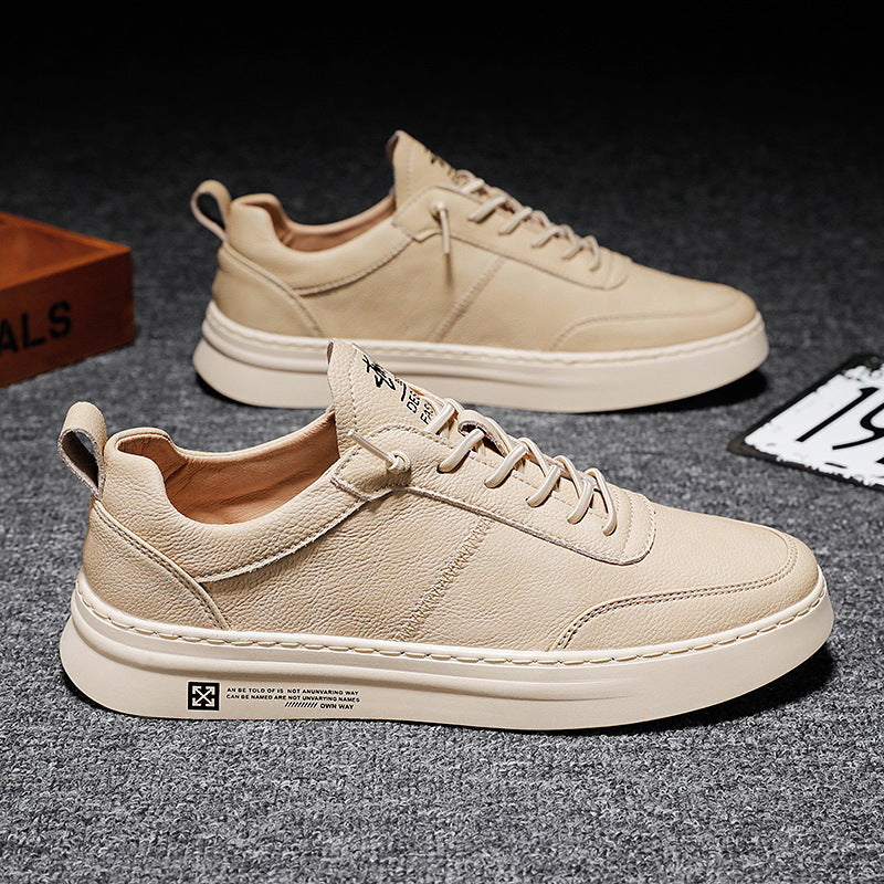 Breathable Men's Sneakers - Timo-Khaki-5.5-Nora Luxe