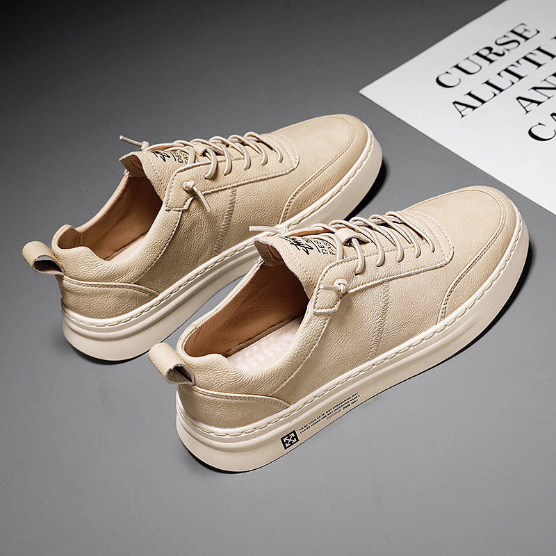 Breathable Men's Sneakers - Timo-Khaki-5.5-Nora Luxe