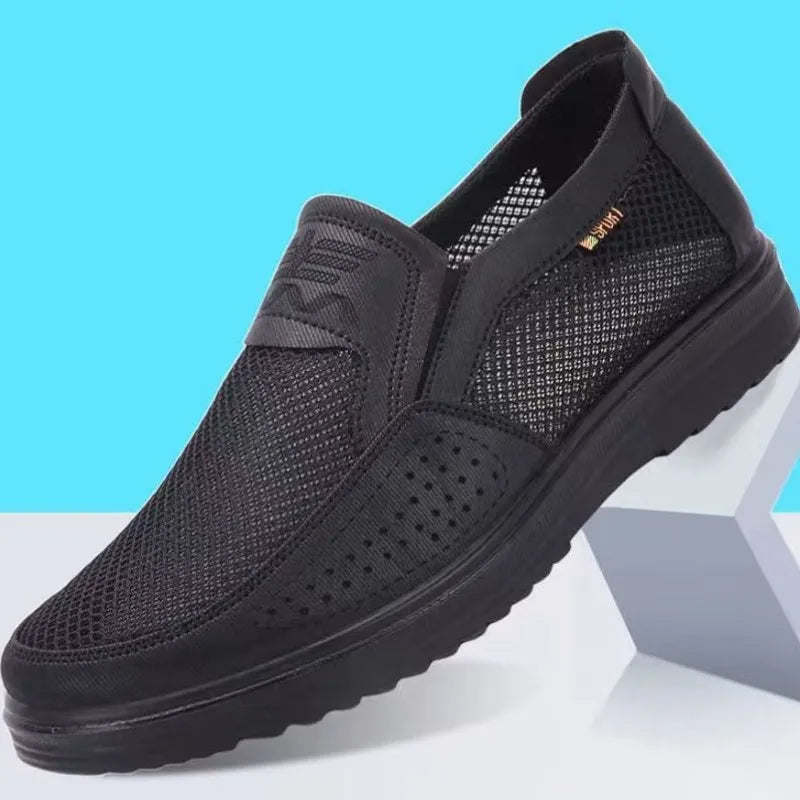 Breathable Men's Summer Shoes with Lightweight Comfort and Style – Jaron-Black-5.5-Nora Luxe