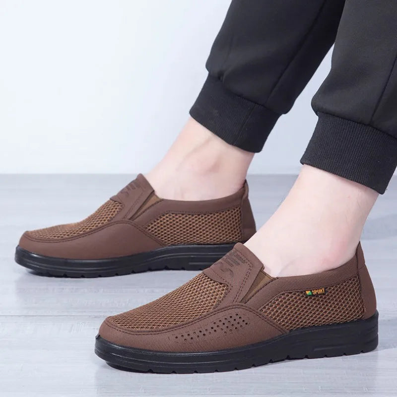 Breathable Men's Summer Shoes with Lightweight Comfort and Style – Jaron-Brown-5.5-Nora Luxe