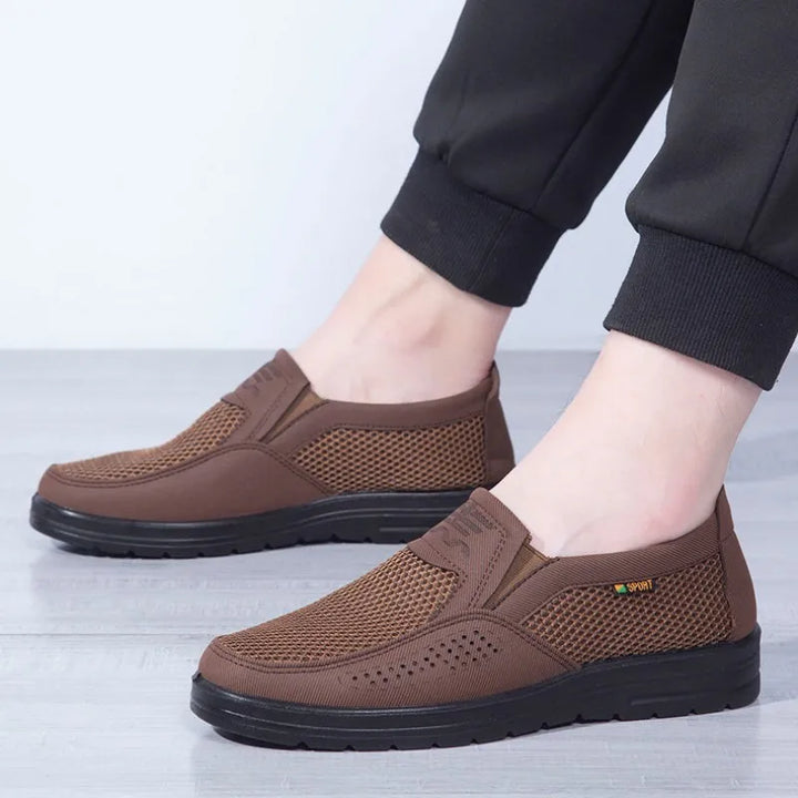 Breathable Men's Summer Shoes with Lightweight Comfort and Style – Jaron-Brown-5.5-Nora Luxe