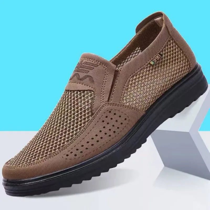 Breathable Men's Summer Shoes with Lightweight Comfort and Style – Jaron-Gray-5.5-Nora Luxe