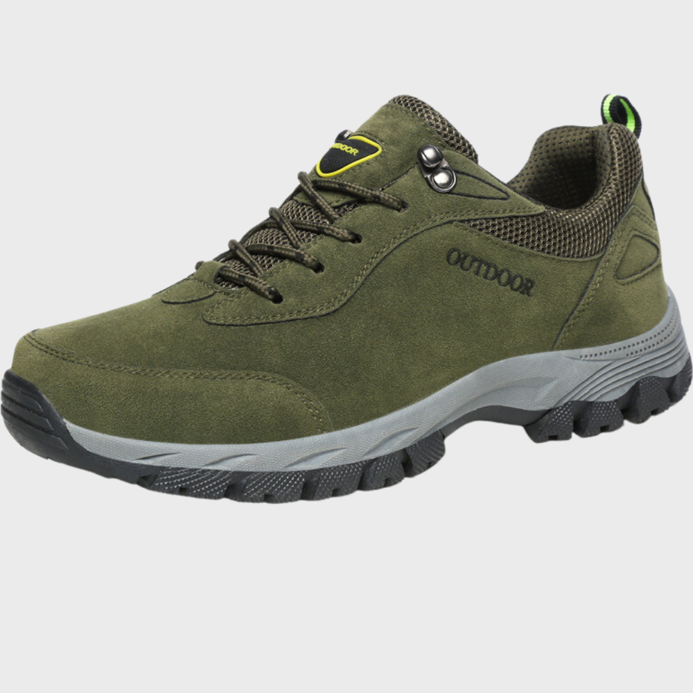 Breathable Men's Walking Shoes - Axton-Olive Green-6.5-Nora Luxe