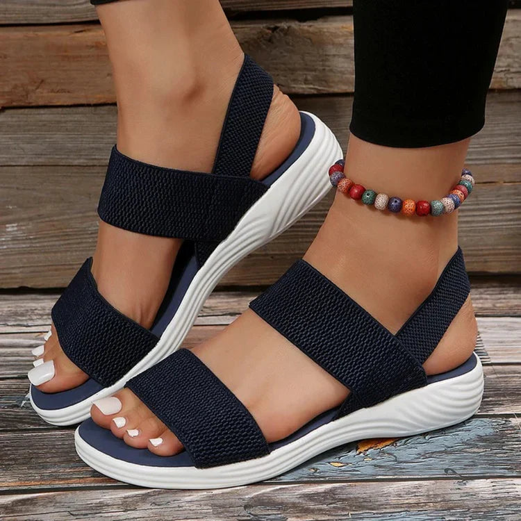 Breathable Mesh Orthopedic Sandals | Easy Slip-on Design-4-Blue-Nora Luxe