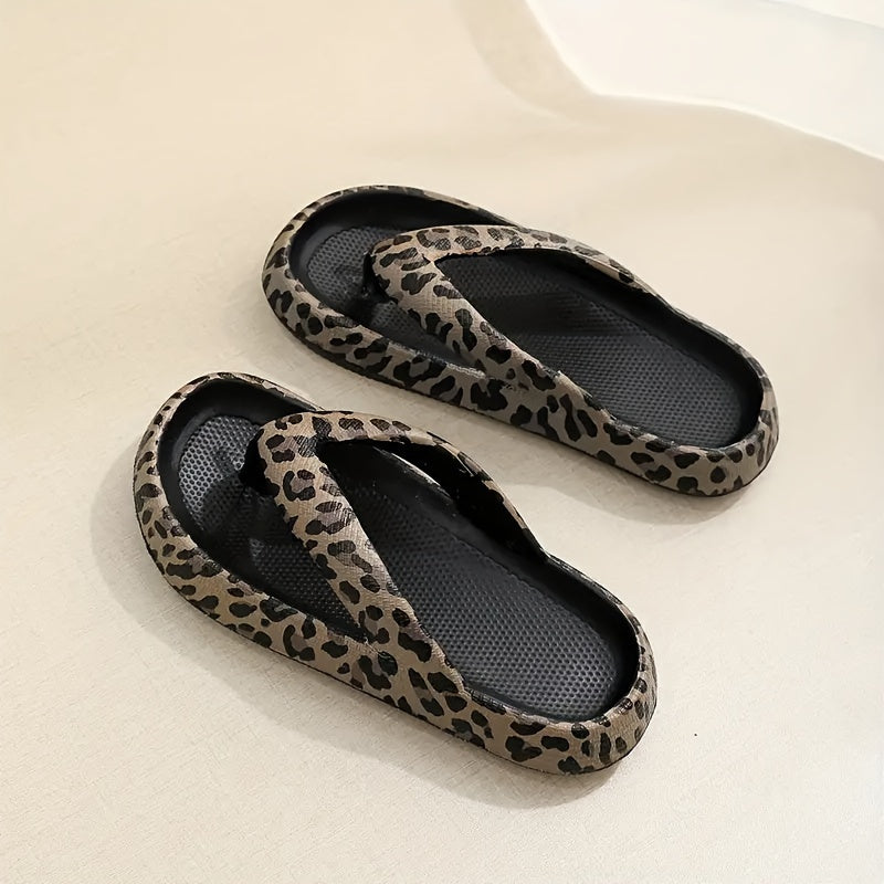 Breathable & Non-slip Summer Slippers with Print for Women - Kaja-Khaki-3.5-Nora Luxe