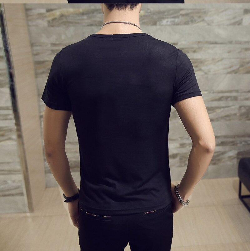 Breathable Round Neck Sports Shirt for Men – Lightweight & Quick-Drying – Kian-Army green-M-Nora Luxe