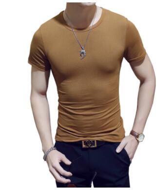 Breathable Round Neck Sports Shirt for Men – Lightweight & Quick-Drying – Kian-Brown-M-Nora Luxe