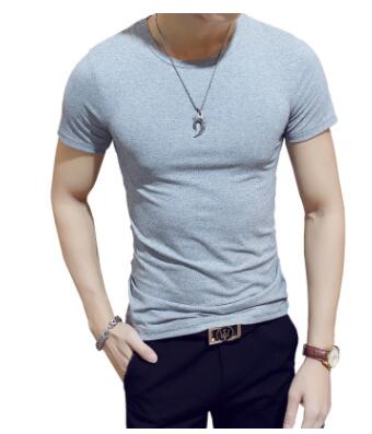 Breathable Round Neck Sports Shirt for Men – Lightweight & Quick-Drying – Kian-Gray-M-Nora Luxe