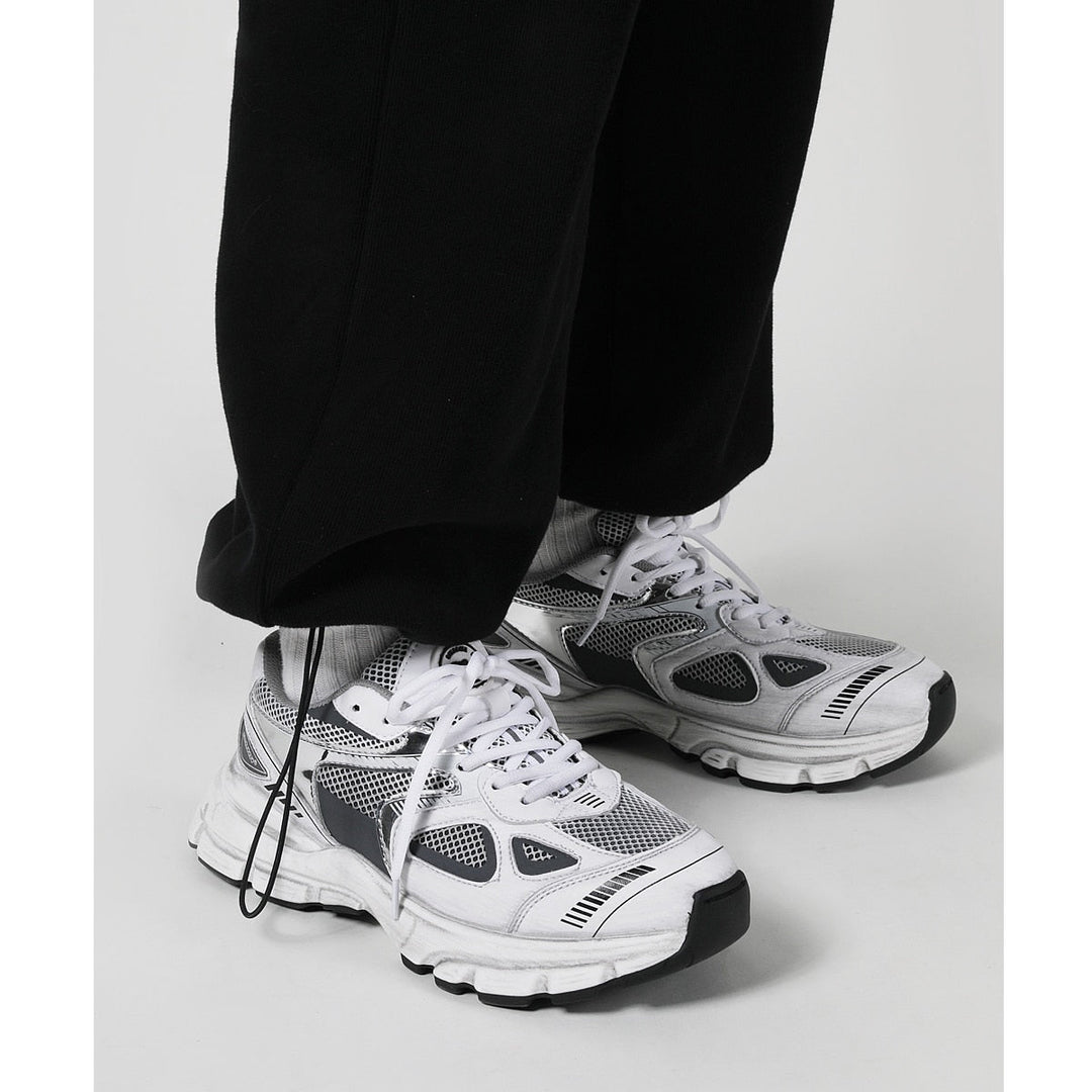 Breathable Sneakers for Sports and Active Lifestyle - Aiden-White gray-3.5-Nora Luxe