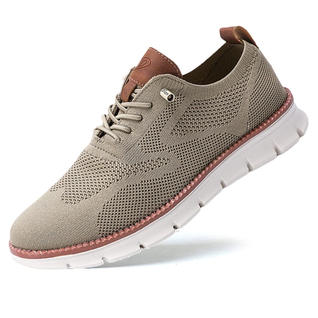 Breathable & Ultra-Comfortable Men's Sneakers in Minimalist Design – Elias-Brown-5.5-Nora Luxe
