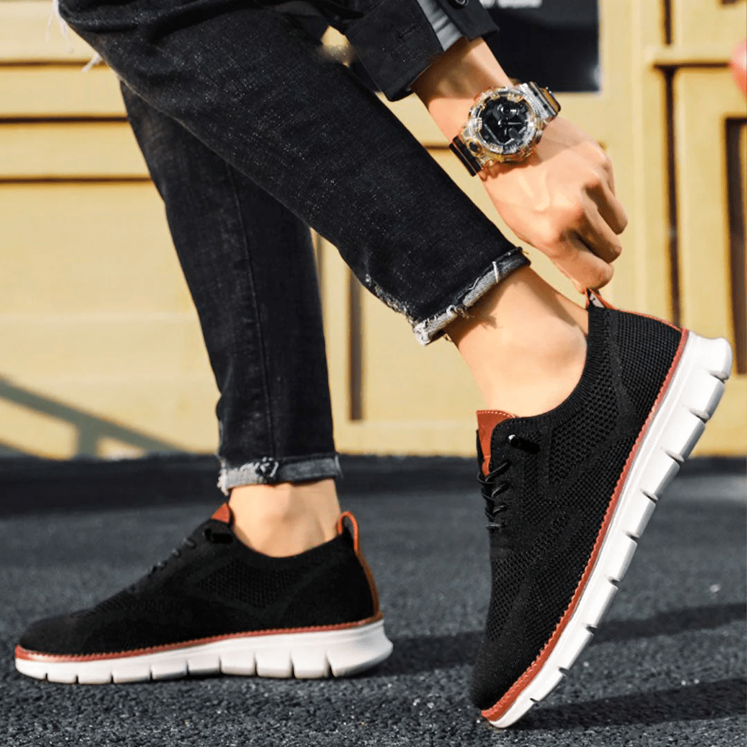 Breathable & Ultra-Comfortable Men's Sneakers in Minimalist Design – Elias-Green-5.5-Nora Luxe