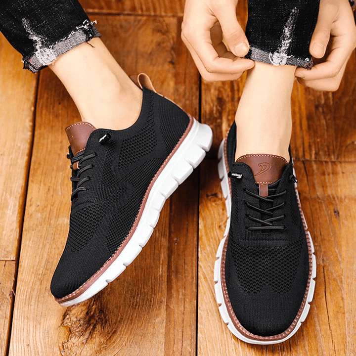 Breathable & Ultra-Comfortable Men's Sneakers in Minimalist Design – Elias-Green-5.5-Nora Luxe