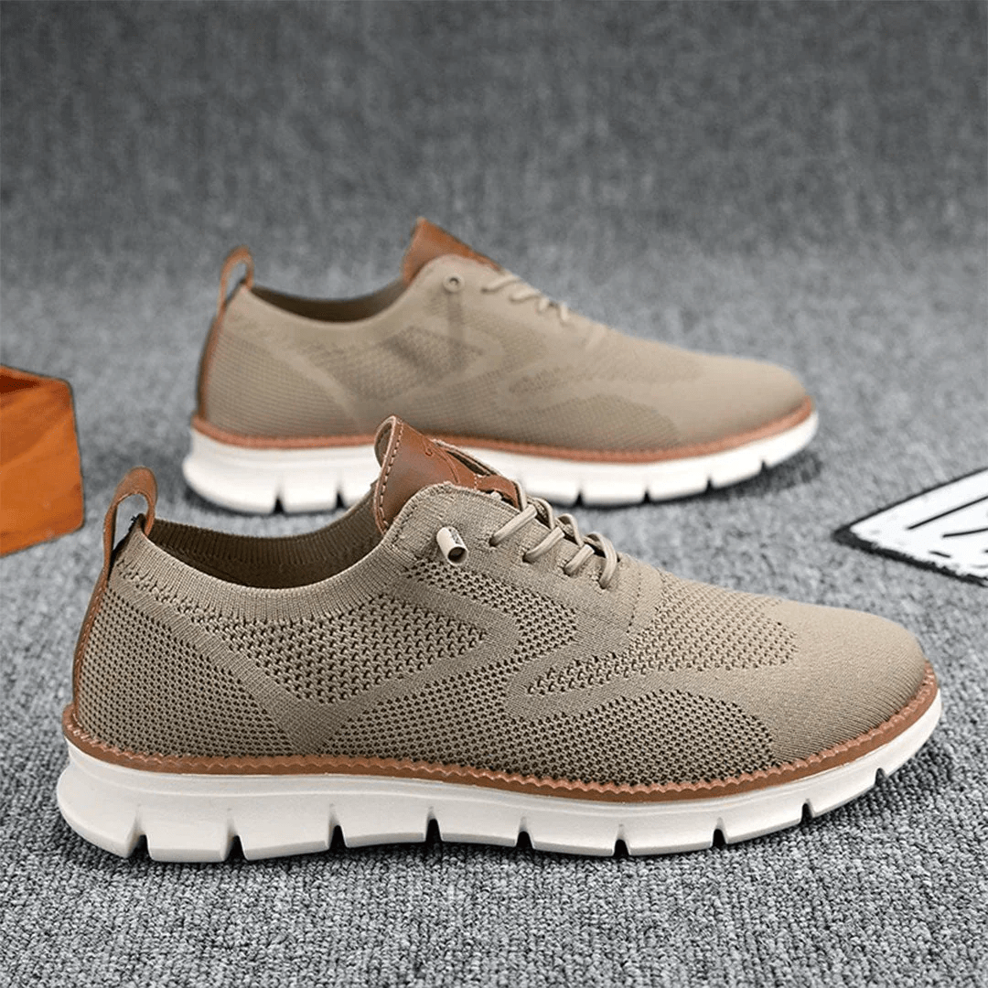 Breathable & Ultra-Comfortable Men's Sneakers in Minimalist Design – Elias-Green-5.5-Nora Luxe