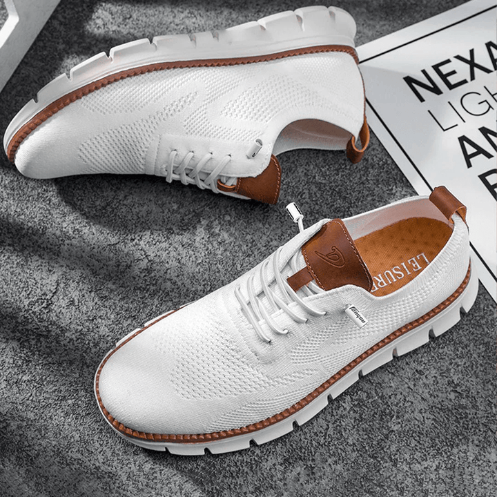 Breathable & Ultra-Comfortable Men's Sneakers in Minimalist Design – Elias-Green-5.5-Nora Luxe