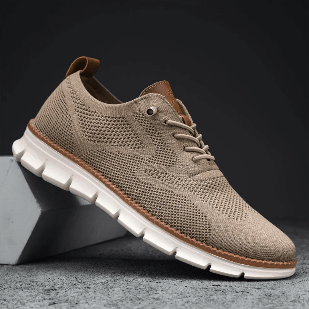 Breathable & Ultra-Comfortable Men's Sneakers in Minimalist Design – Elias-Green-5.5-Nora Luxe