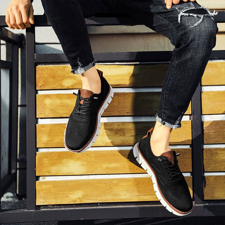 Breathable & Ultra-Comfortable Men's Sneakers in Minimalist Design – Elias-Green-5.5-Nora Luxe