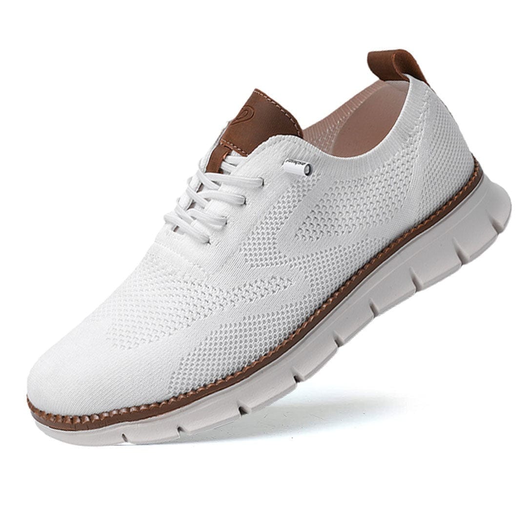 Breathable & Ultra-Comfortable Men's Sneakers in Minimalist Design – Elias-White-5.5-Nora Luxe