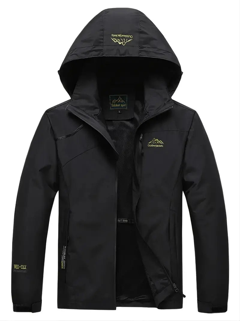 Breathable Wind Jacket - AquaShield-Black-M-Nora Luxe