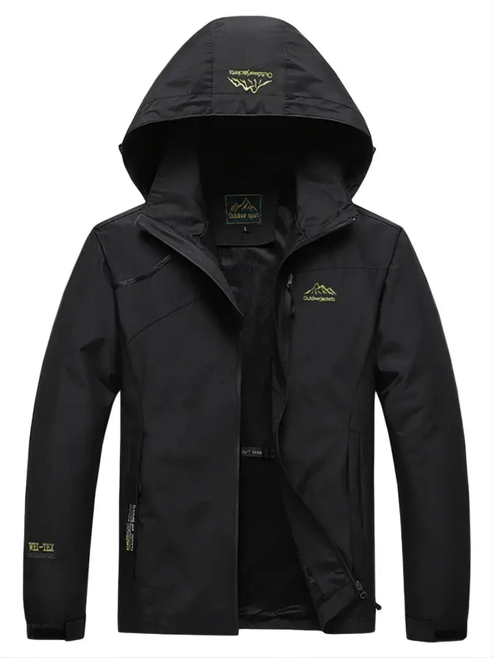 Breathable Wind Jacket - AquaShield-Black-M-Nora Luxe