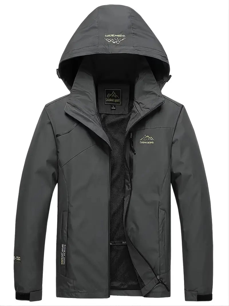 Breathable Wind Jacket - AquaShield-Gray-M-Nora Luxe