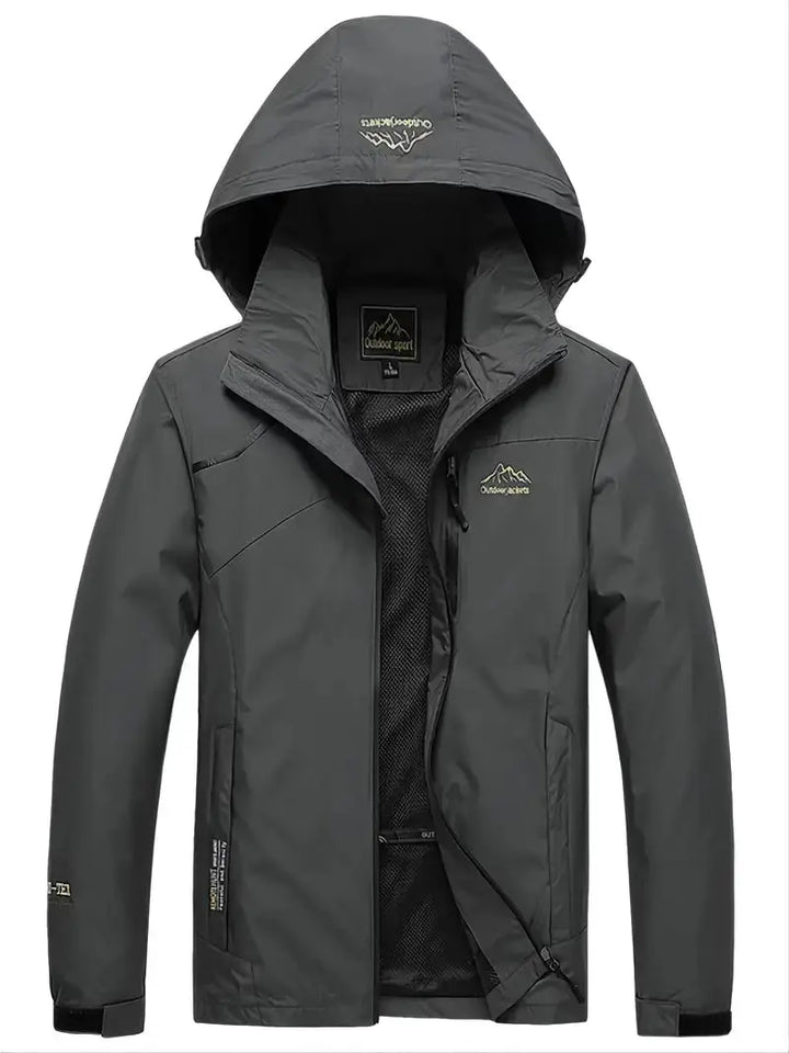 Breathable Wind Jacket - AquaShield-Gray-M-Nora Luxe