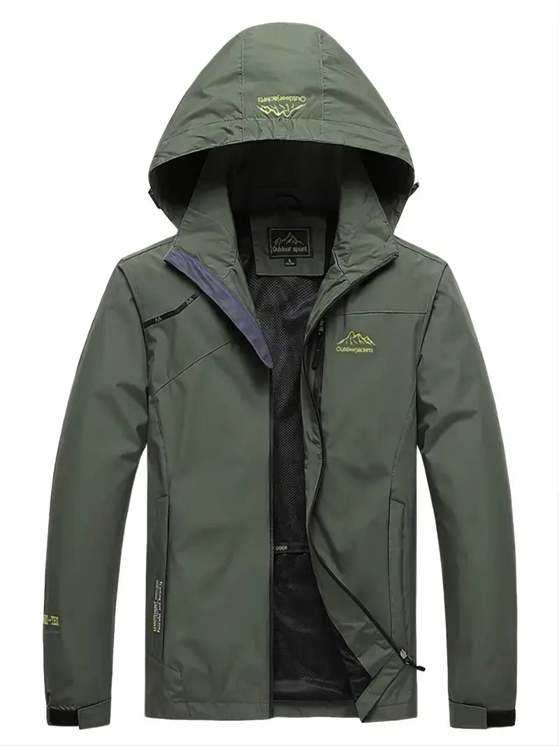 Breathable Wind Jacket - AquaShield-Green-M-Nora Luxe