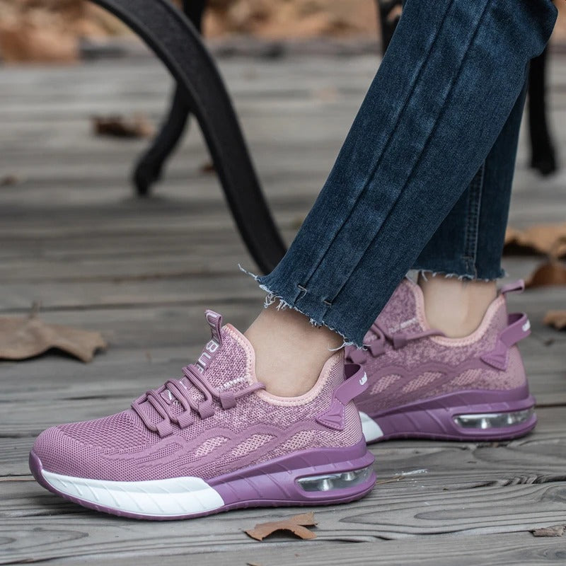 Breathable Women's Safety Shoe with Steel Toe - SteelSafe-3.5-Nora Luxe