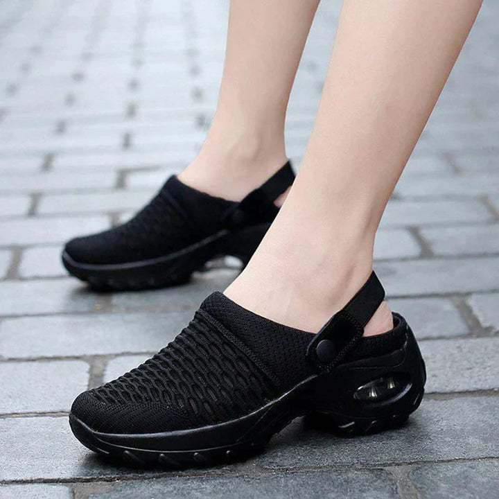 BreezeComfort Sandal | Orthopaedic Sandals for Women-Black-4.0-Nora Luxe