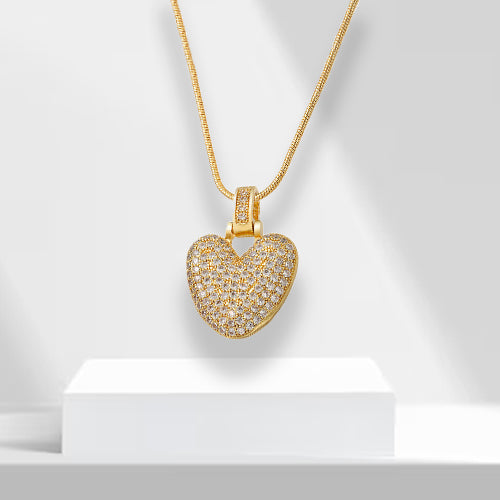 Bubble Letters Necklace with Pendant - LuxeLette-V-Nora Luxe