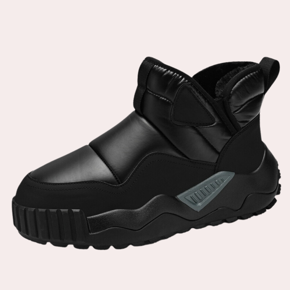 Buckle Winter Boots for Men - NordicTrail-Black-6.5-Nora Luxe