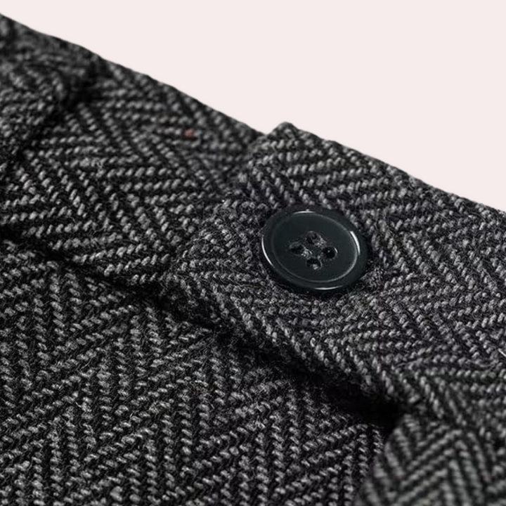 Business Stylish Three-Piece Suit for Men - Dorian-Black-S-Nora Luxe