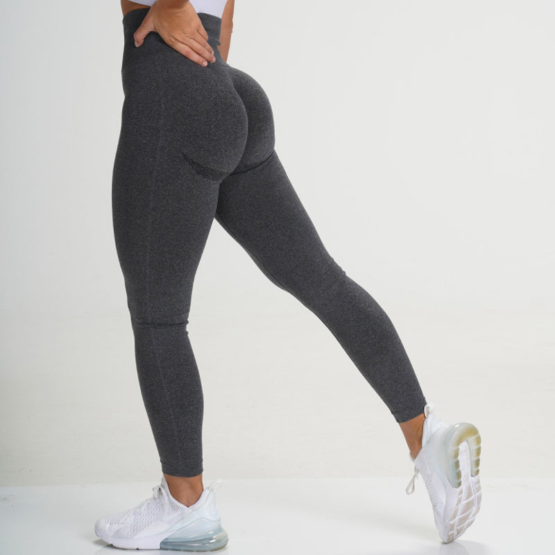 Butt-Lifting Ladies Leggings with High Waist - ElevateFit-Black-S-Nora Luxe