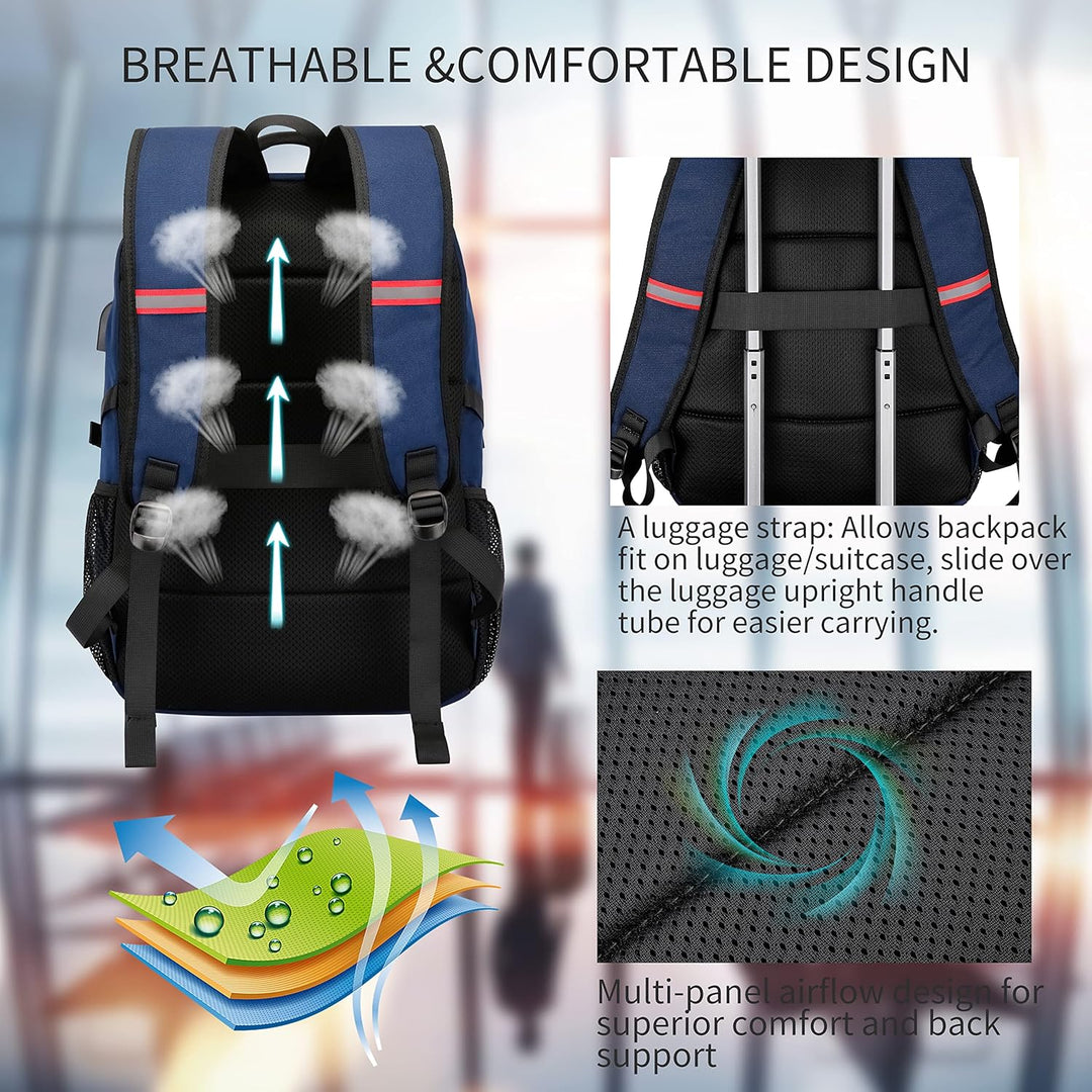 AA NOT AVAIALBLE Water-Resistant Laptop Backpack with USB Port & Anti-Theft Design – TechPro (1+1 FREE Limited Promo)